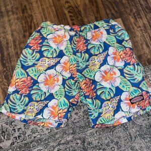 Vineyard Vines Floral Print Swimsuit with Liner - Men's Small
